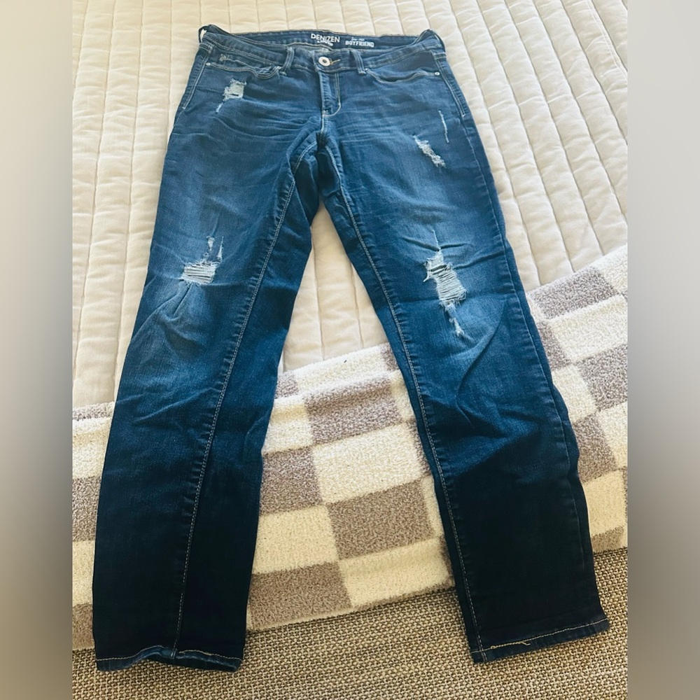 Levi’s Denizen Lowrise Boyfriend Jeans Dark Wash